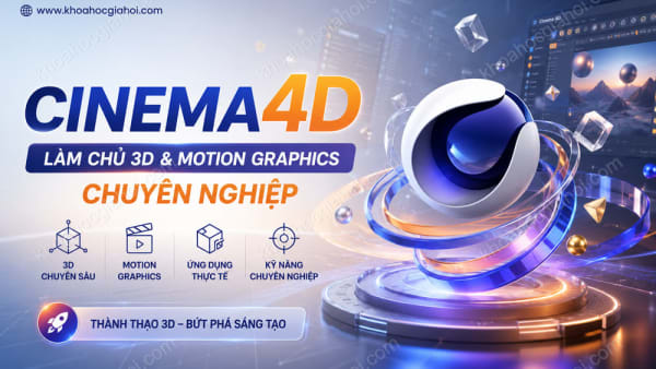 Khóa Học Cinema4d - Làm Chủ Phần Mềm 3d Và Motion Graphics Chuyên Nghiệp