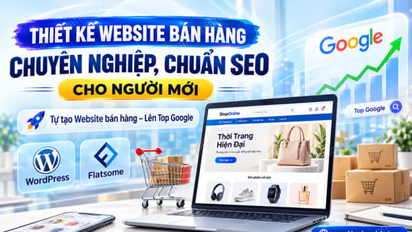 Khóa Học Thiết Kế Website Bán Hàng Chuyên Nghiệp, Chuẩn Seo Cho Người Mới