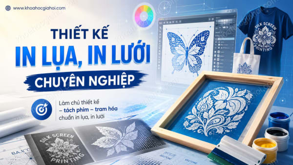 Khóa Học Thiết Kế In Lụa, In Lưới Chuyên Nghiệp
