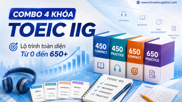 Combo 4 Khóa Học Toeic IIG