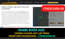 Combo 10 Khóa Lập Trình Front End Foundation Cyberlearn
