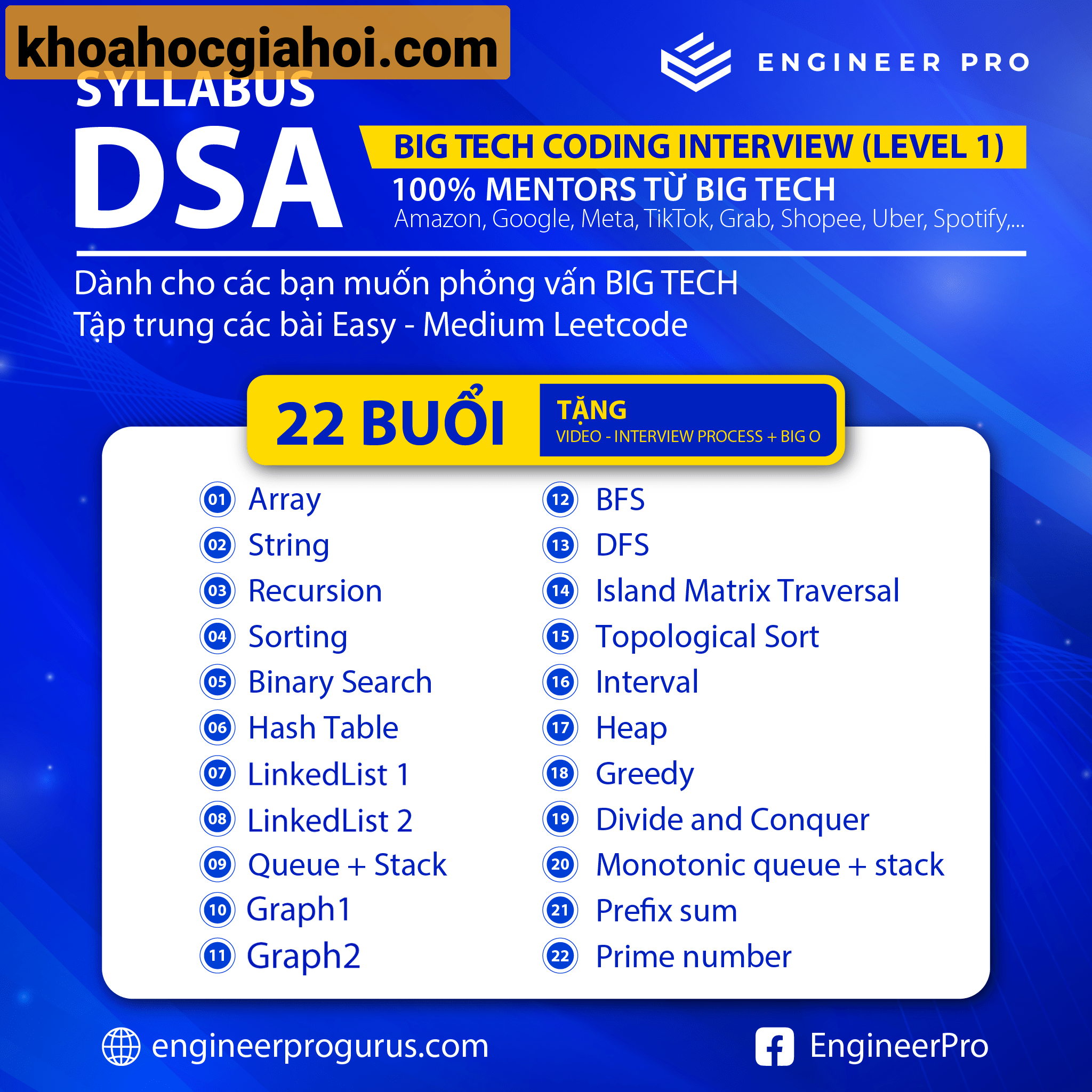 Khóa Học Dsa Level 1 Cùng Engineer Pro