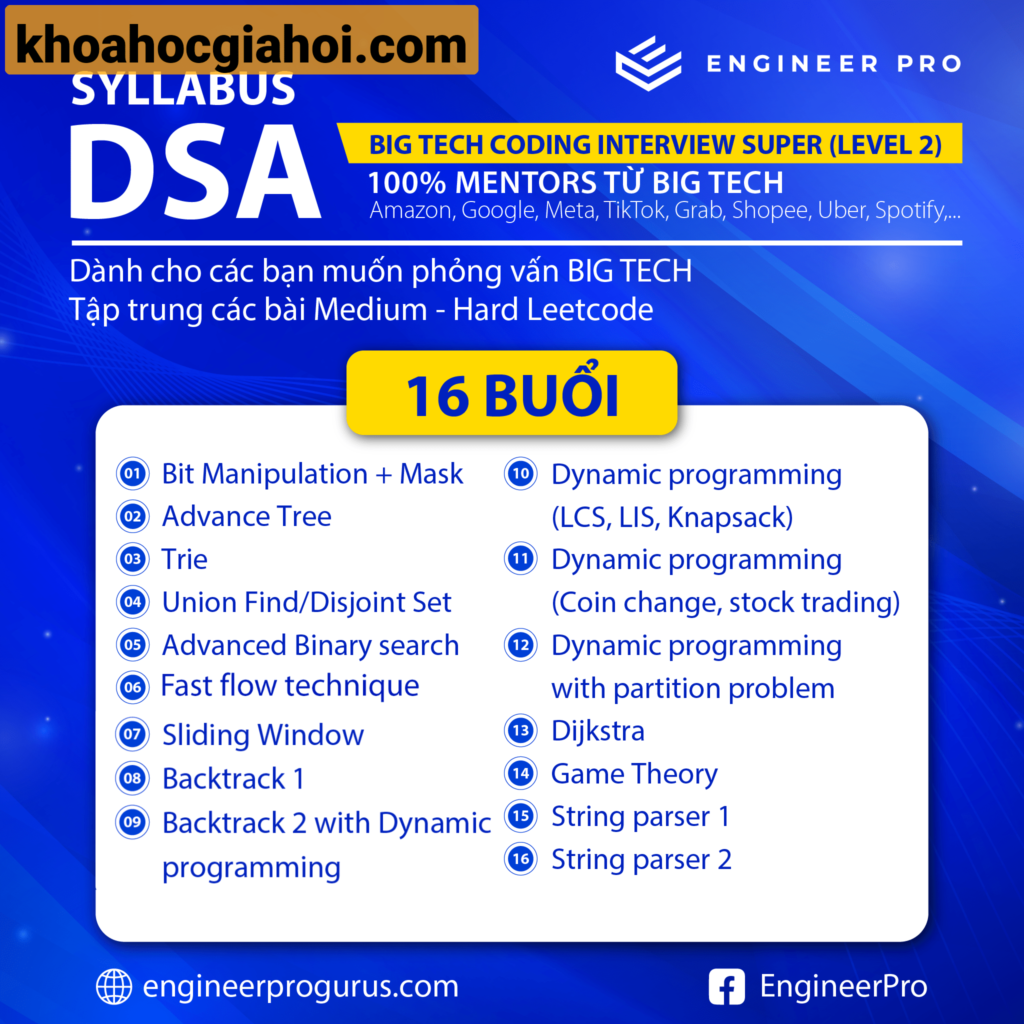 Khóa Học Dsa Level 2 Cùng Engineer Pro