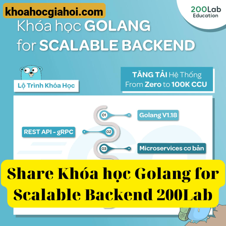 Khóa Học Golang For Scalable Backend Cùng 200lab