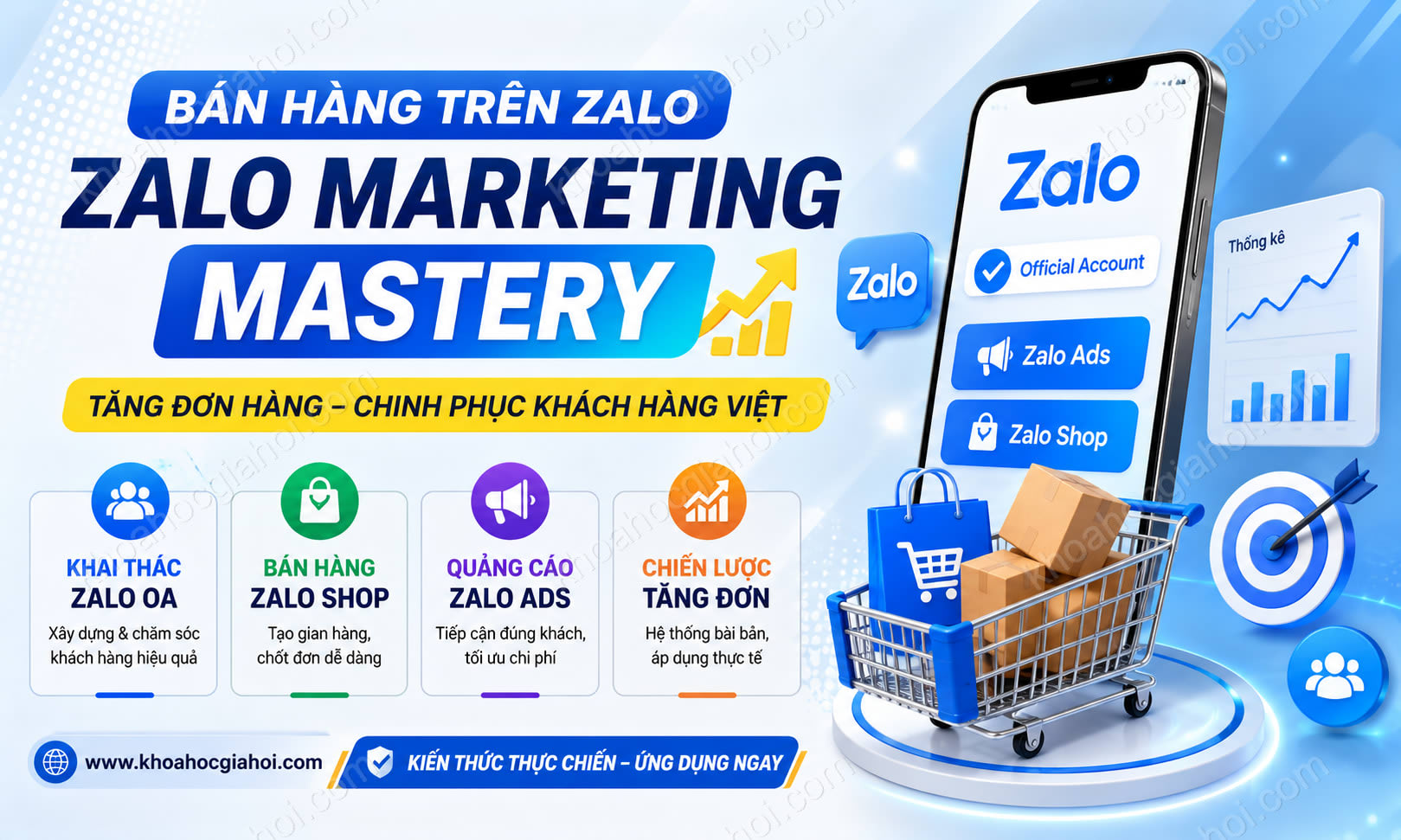 Khóa Học Bán Hàng Trên Zalo – Zalo Marketing Mastery – Tăng Đơn Hàng Trên Kênh Thuần Khách Hàng Việt Với Khả Năng Mua Hàng Cao