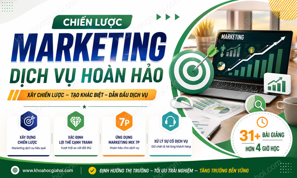 Khóa Học Chiến Lược Marketing Dịch Vụ Hoàn Hảo