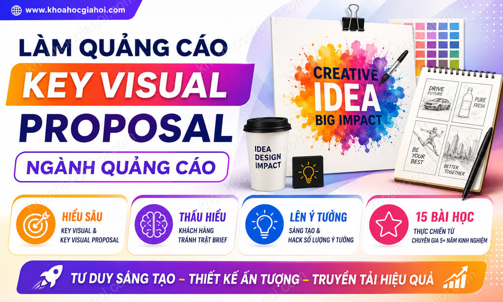 Khóa Học Làm Quảng Cáo – Thực Hiện Key Visual Proposal Ngành Quảng Cáo