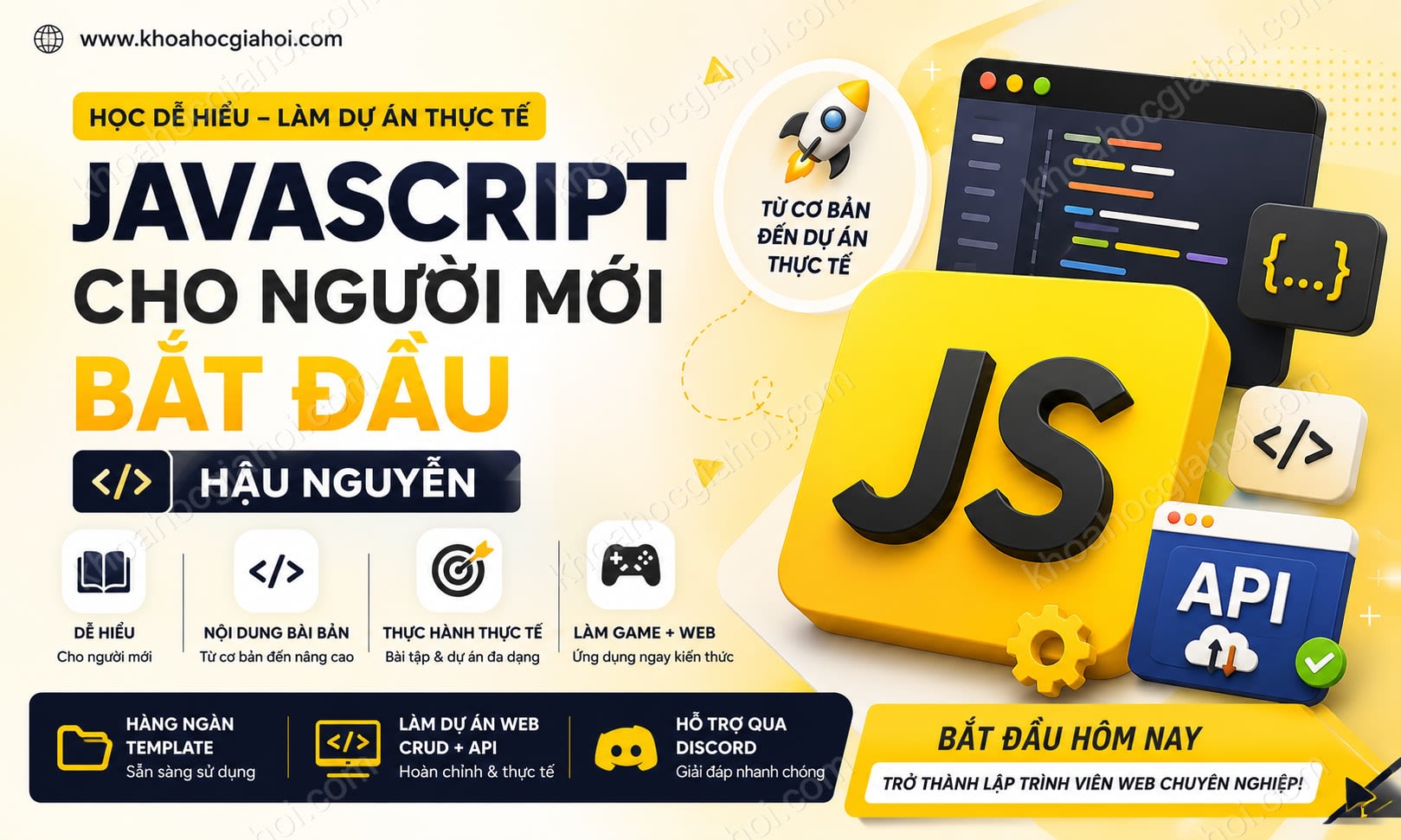 Khóa Học Javascript Cho Người Mới Bắt Đầu Hậu Nguyễn