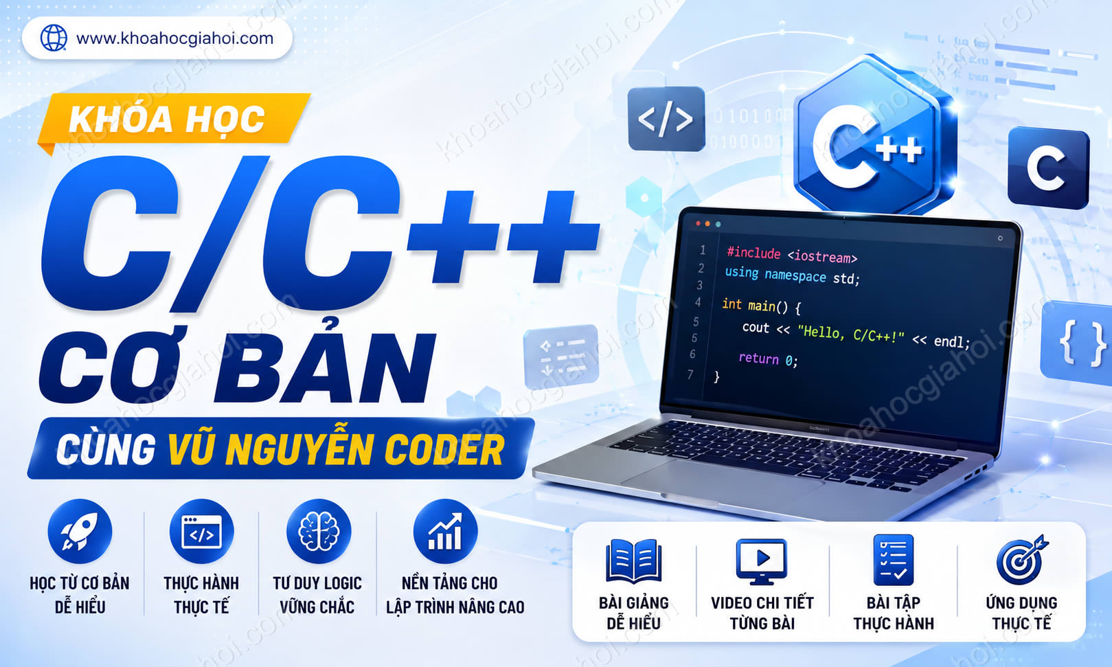 Khoá Học C/C++ Cơ Bản Cùng Vũ Nguyễn Coder