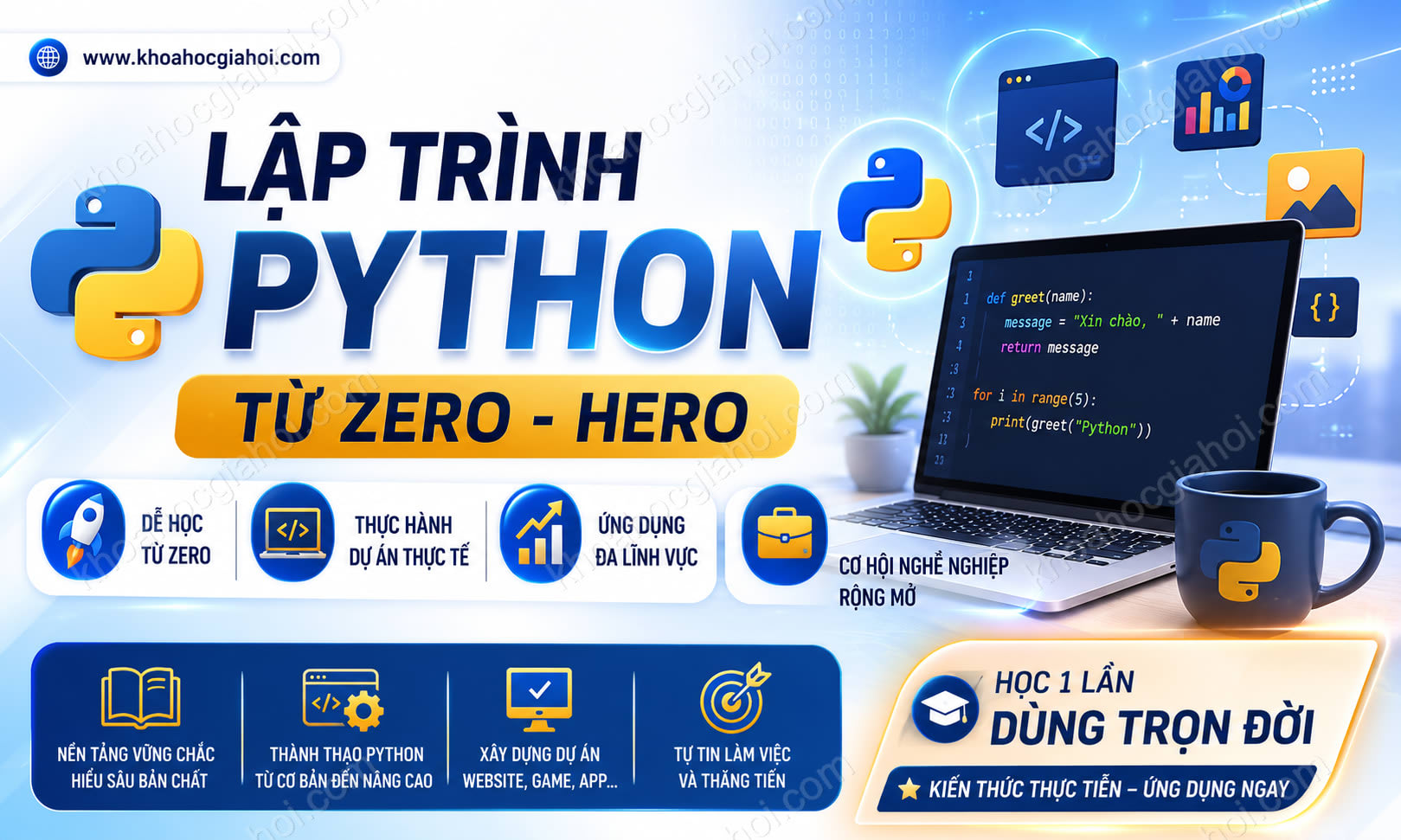 Khóa Học Lập Trình Python Từ Zero - Hero