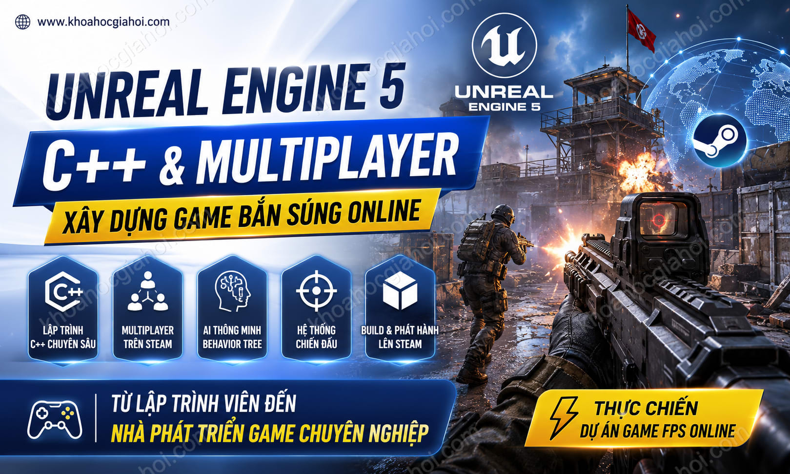 Khoá Học Unreal Engine 5: Blueprint Cơ Bản
