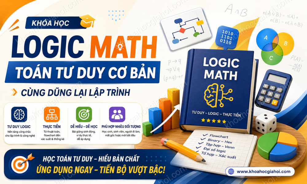 Khóa Học Logic Math - Toán Tư Duy Cơ Bản Cùng Dũng Lại Lập Trình