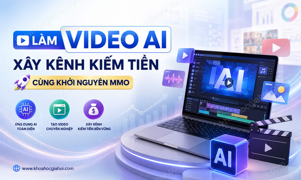 Khóa Học Làm Video AI – Tự Tin Xây Kênh Kiếm Tiền Cùng Khởi Nguyên MMO