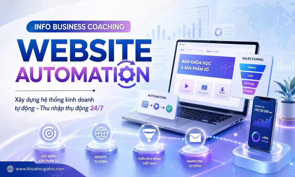 Khóa Học Info Business Coaching – Website Automation