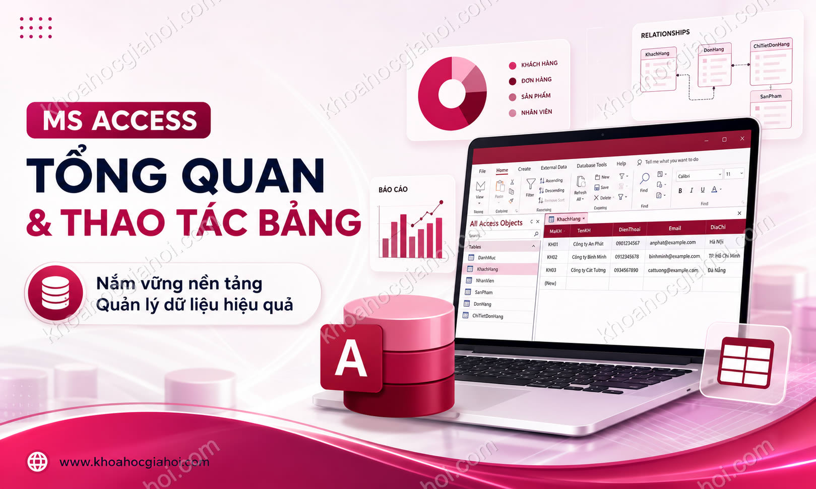Khóa học MS Access: Tổng quan và thao tác bảng