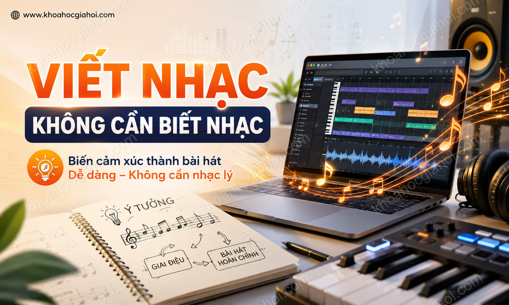 Khóa Học Viết Nhạc - Không Cần Biết Nhạc Khóa Học Viết Nhạc - Không Cần Biết Nhạc