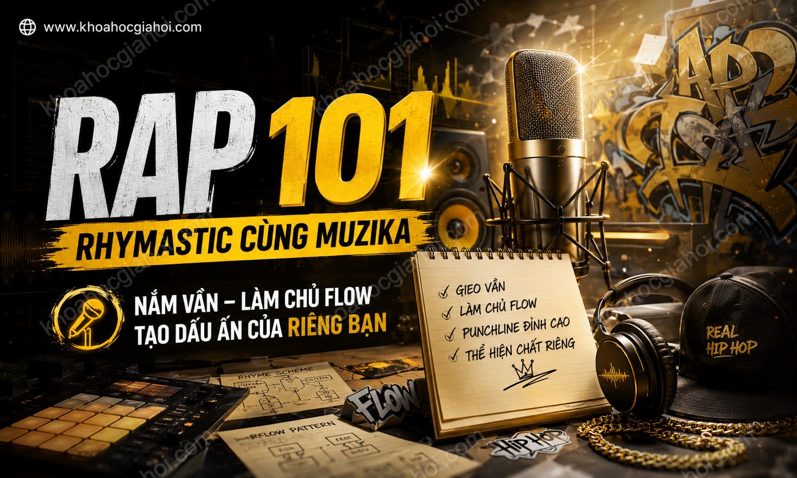 Khóa Học Rap 101 – Rhymastic Cùng Muzika Khóa Học Rap 101 – Rhymastic Cùng Muzika