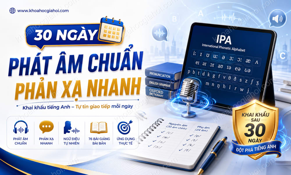 Khóa Học 30 Ngày Phát Âm Chuẩn, Phản Xạ Nhanh
