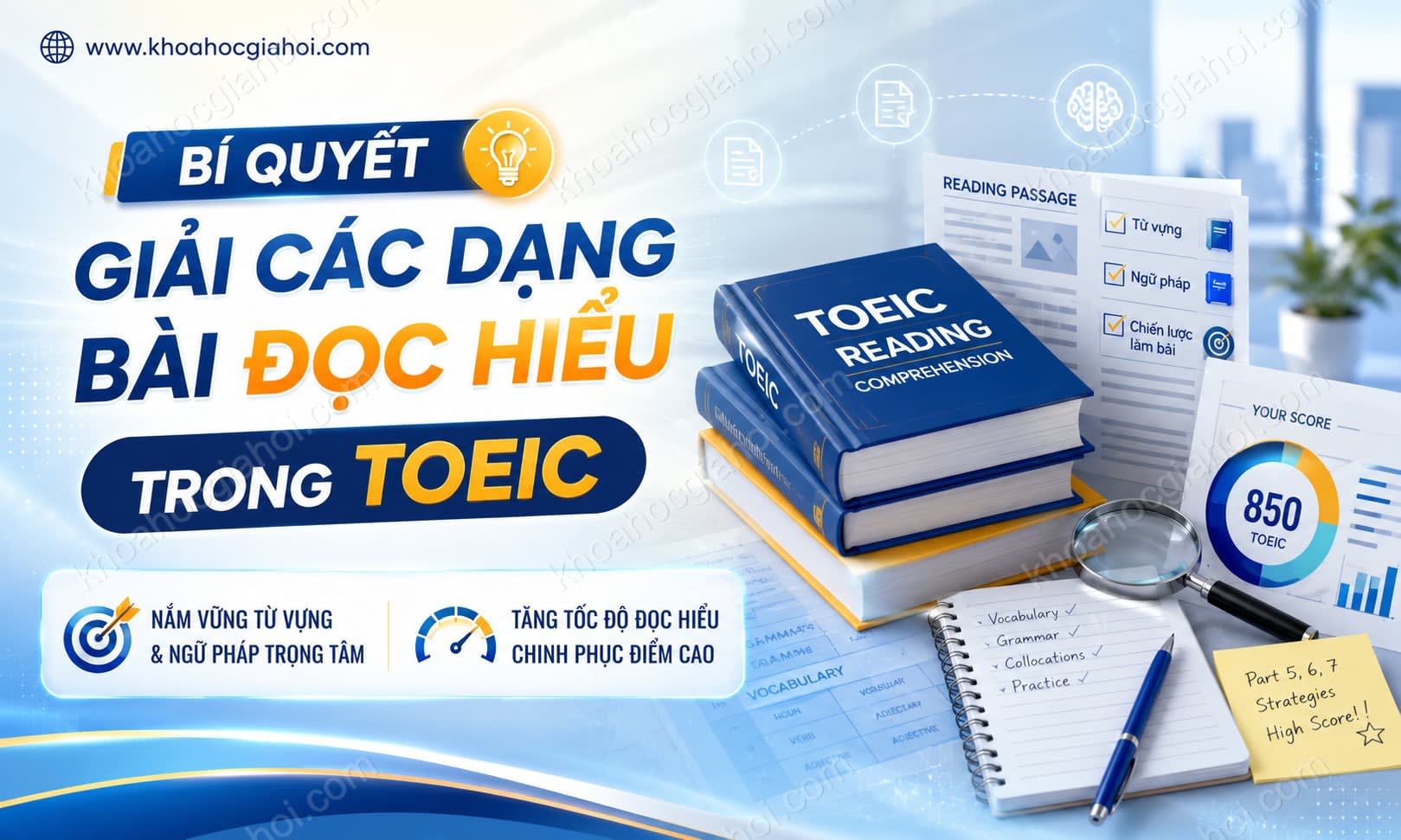 Khóa Học Bí Quyết Giải Các Dạng Bài Đọc Hiểu Trong Toeic Khóa Học Bí Quyết Giải Các Dạng Bài Đọc Hiểu Trong Toeic