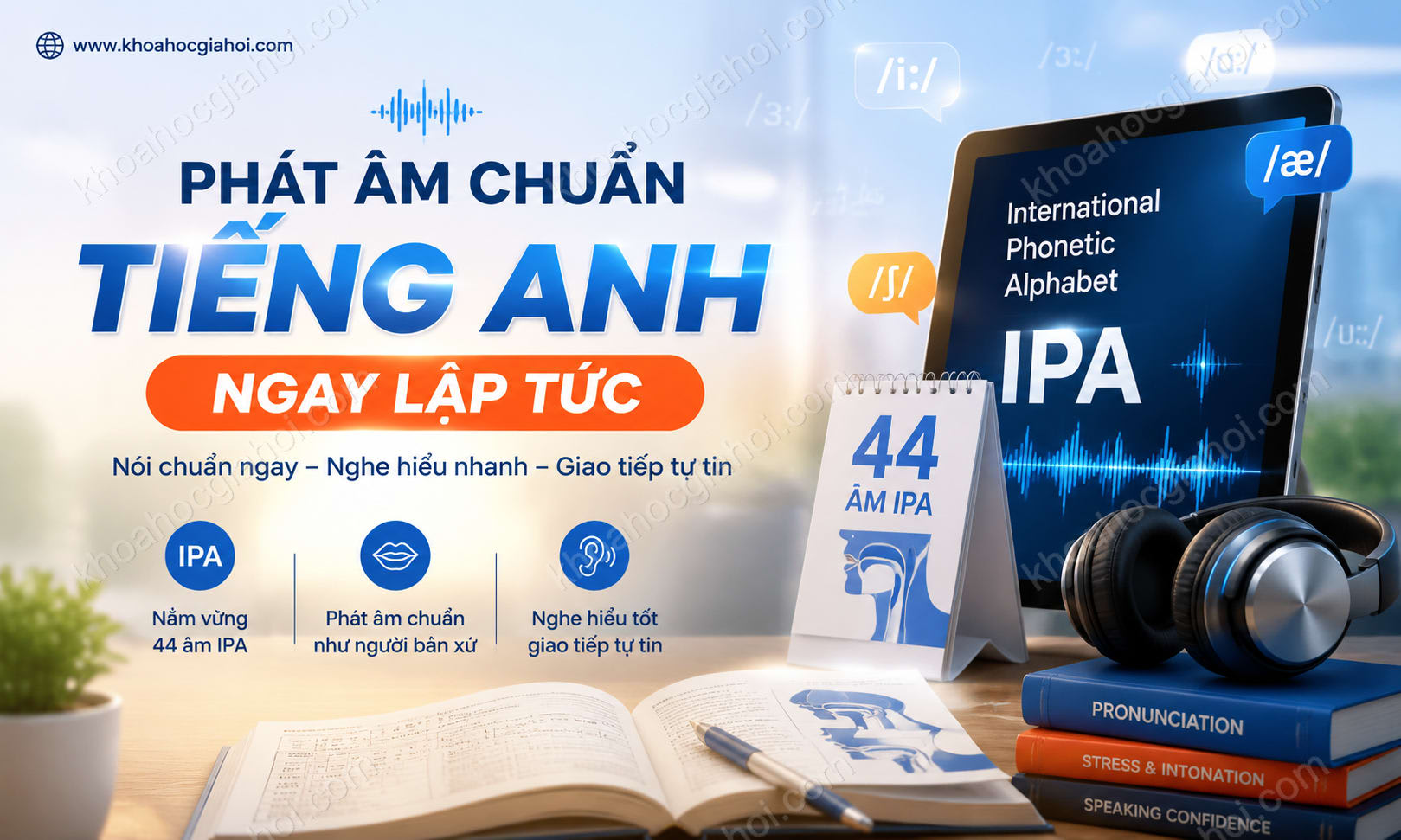 Khóa Học Phát Âm Chuẩn Tiếng Anh Ngay Lập Tức