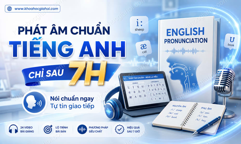 Khóa Học Phát Âm Chuẩn Tiếng Anh Chỉ Sau 7h