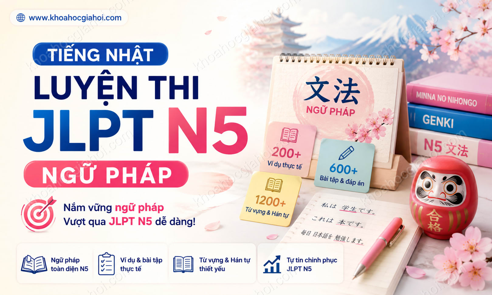 Khóa Học Tiếng Nhật - Luyện Thi Jlpt N5 Ngữ Pháp Khóa Học Tiếng Nhật - Luyện Thi Jlpt N5 Ngữ Pháp