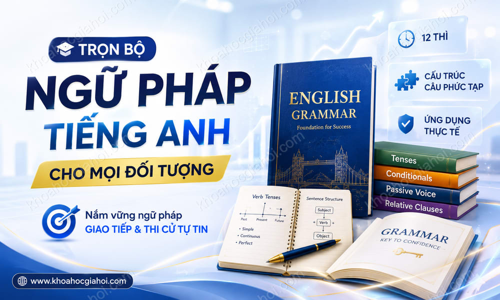 Trọn Bộ Ngữ Pháp Tiếng Anh Cho Mọi Đối Tượng