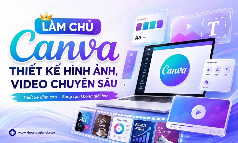 Khóa Học Làm Chủ Canva Thiết Kế Hình Ảnh, Video Chuyên Sâu