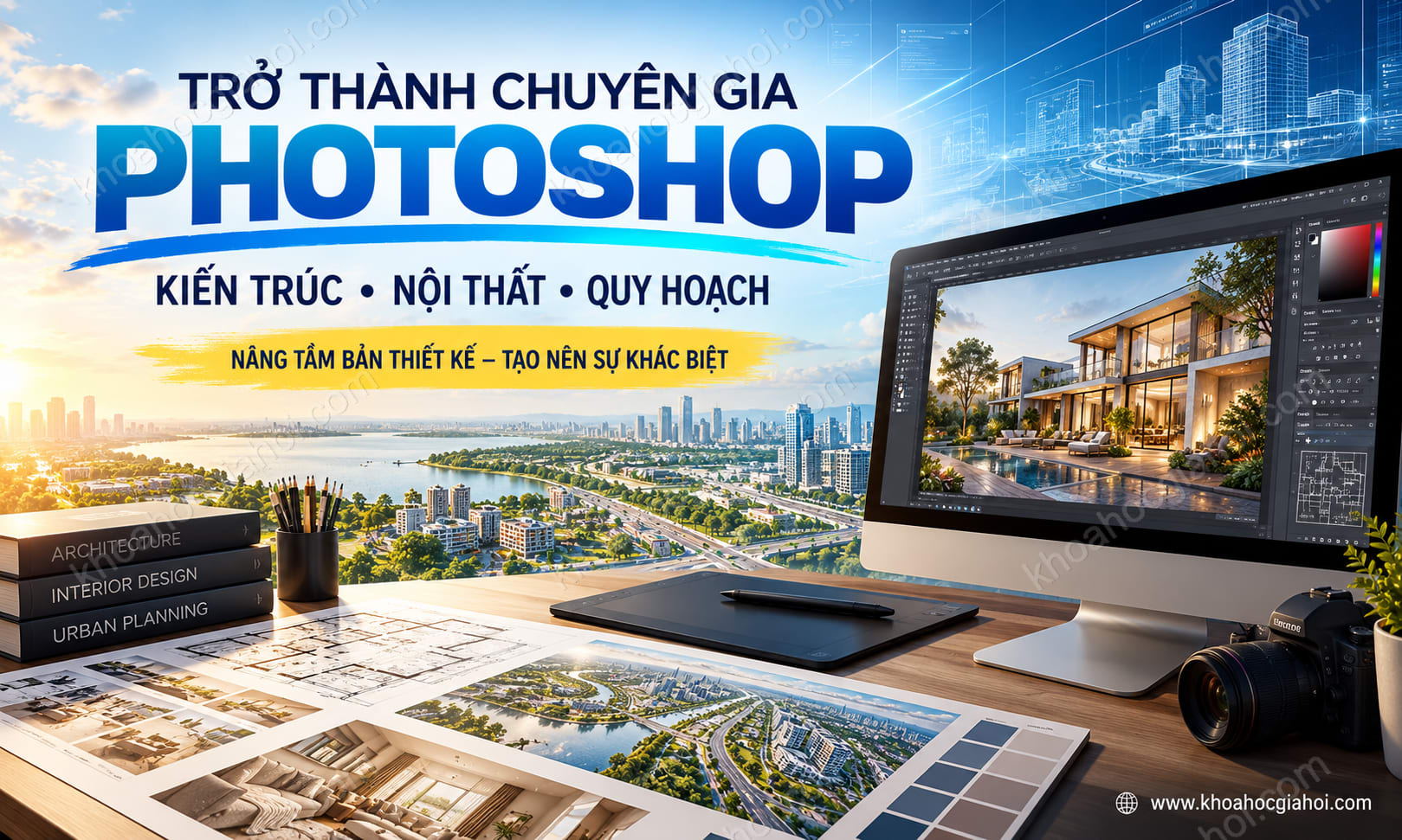 Khóa Học Trở Thành Chuyên Gia Photoshop Kiến Trúc, Nội Thất, Quy Hoạch Khóa Học Trở Thành Chuyên Gia Photoshop Kiến Trúc, Nội Thất, Quy Hoạch
