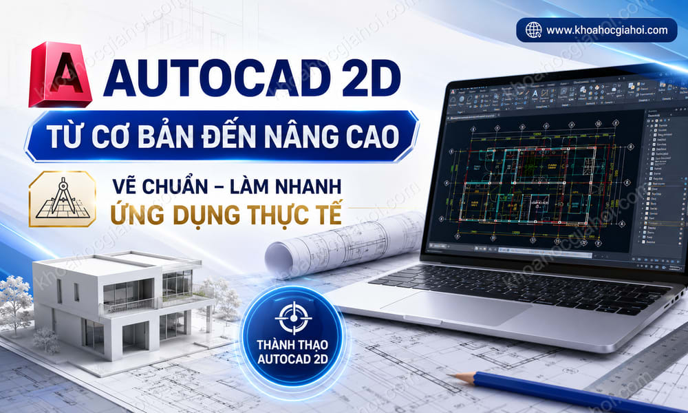 Khóa Học Autocad 2d Từ Cơ Bản Đến Nâng Cao