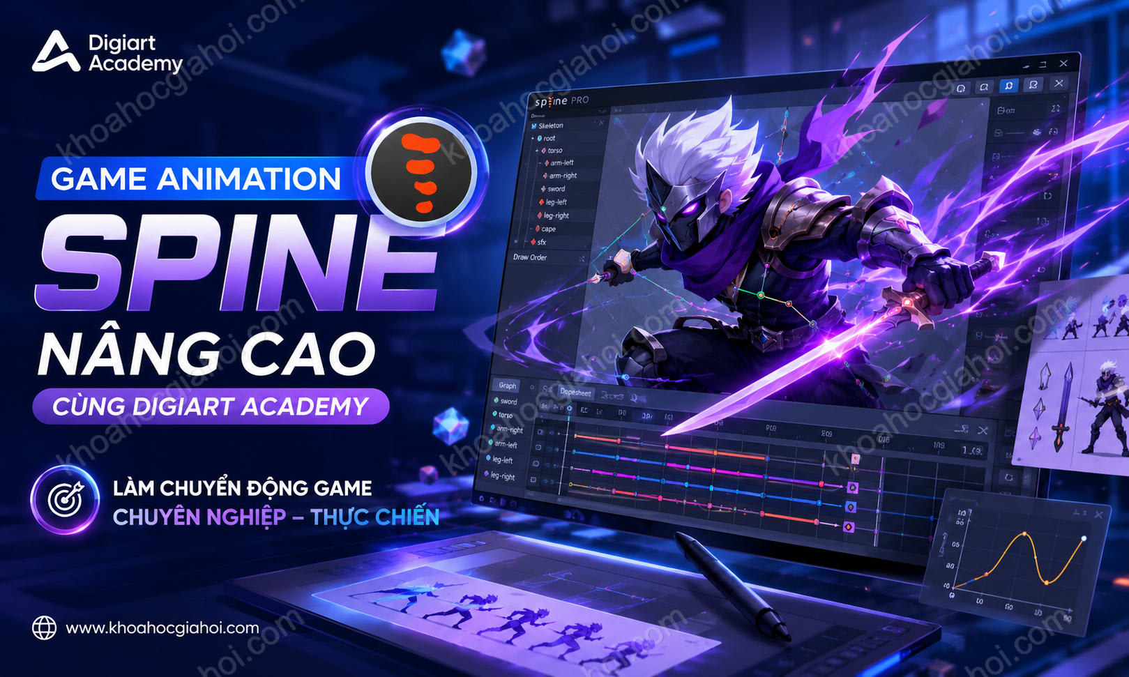 Khóa Học Game Animation Spine Nâng Cao Cùng Digiart Academy Khóa Học Game Animation Spine Nâng Cao Cùng Digiart Academy