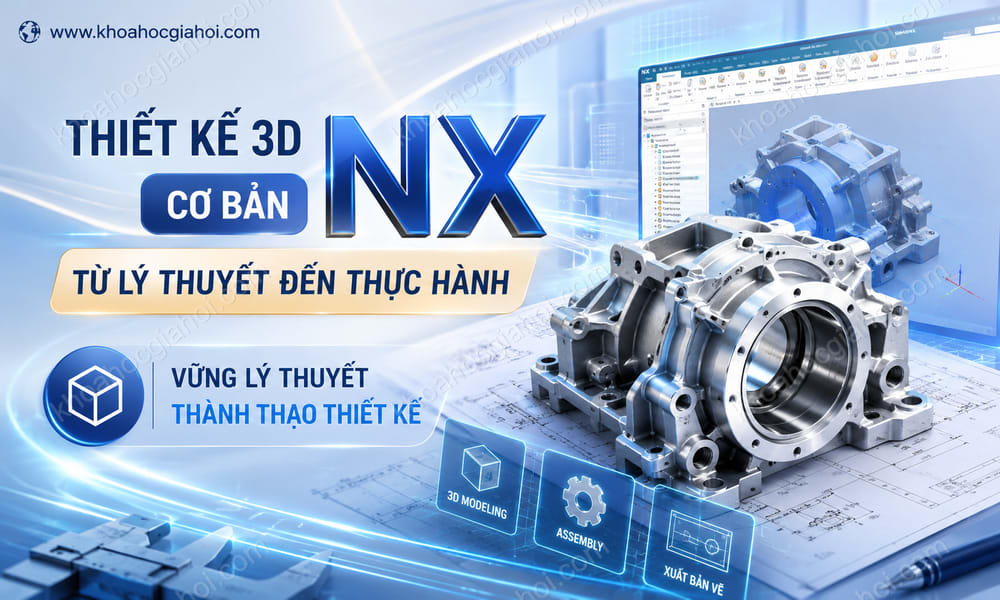 Khóa Học Thiết Kế 3d Cơ Bản Từ Lý Thuyết Đến Thực Hành Bằng Phần Mềm Nx