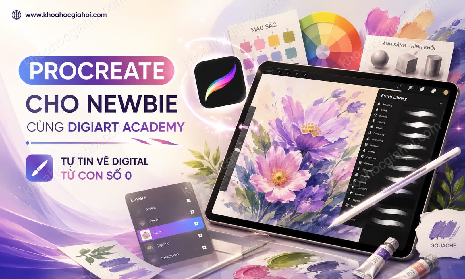 Khóa Học Procreate Cho Newbie Cùng Digiart Academy Khóa Học Procreate Cho Newbie Cùng Digiart Academy