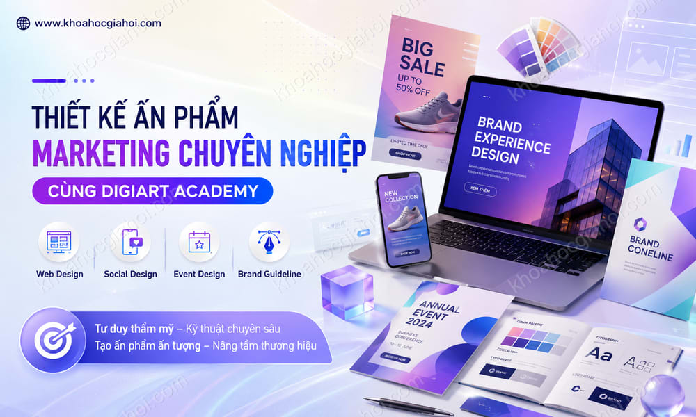 Khoá Học Thiết Kế Ấn Phẩm Marketing Chuyên Nghiệp Cùng Digiart Academy