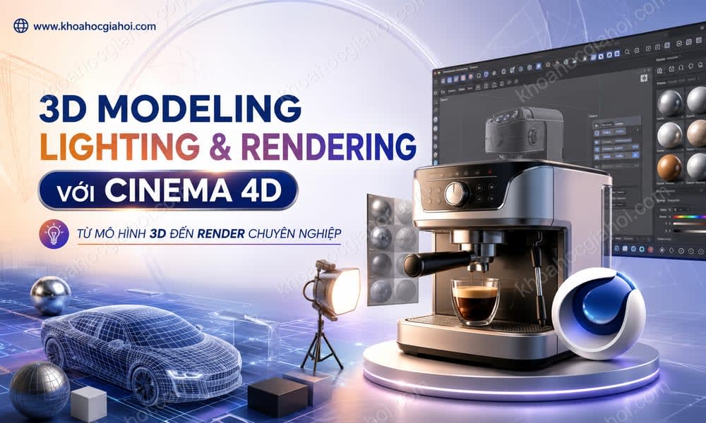 Khoá Học Về 3D Modeling, Lighting Rendering Với Cinema 4D