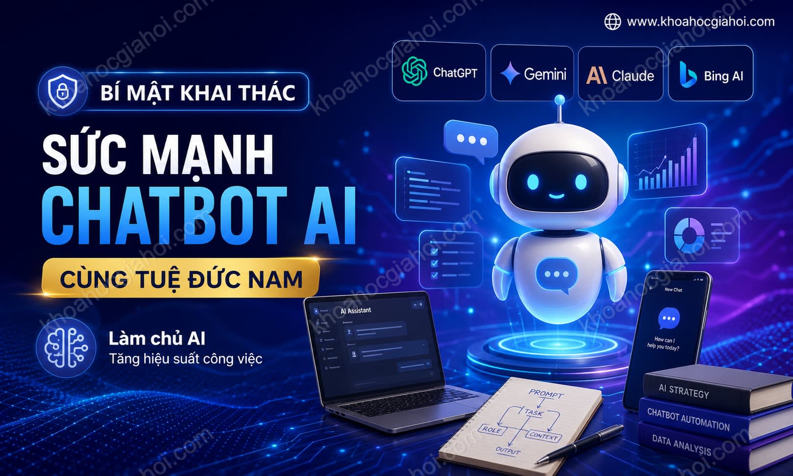 Khóa Học Bí Mật Khai Thác Sức Mạnh Chatbot AI Cùng Tuệ Đức Nam