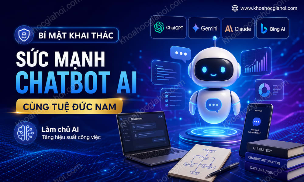 Khóa Học Bí Mật Khai Thác Sức Mạnh Chatbot AI Cùng Tuệ Đức Nam