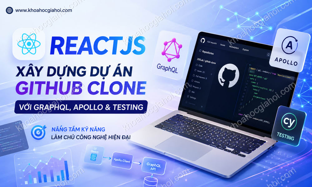 Khóa Học Reactjs Xây Dựng Dự Án Github Clone Với Graphql, Apollo Và Testing Cùng 200Lab