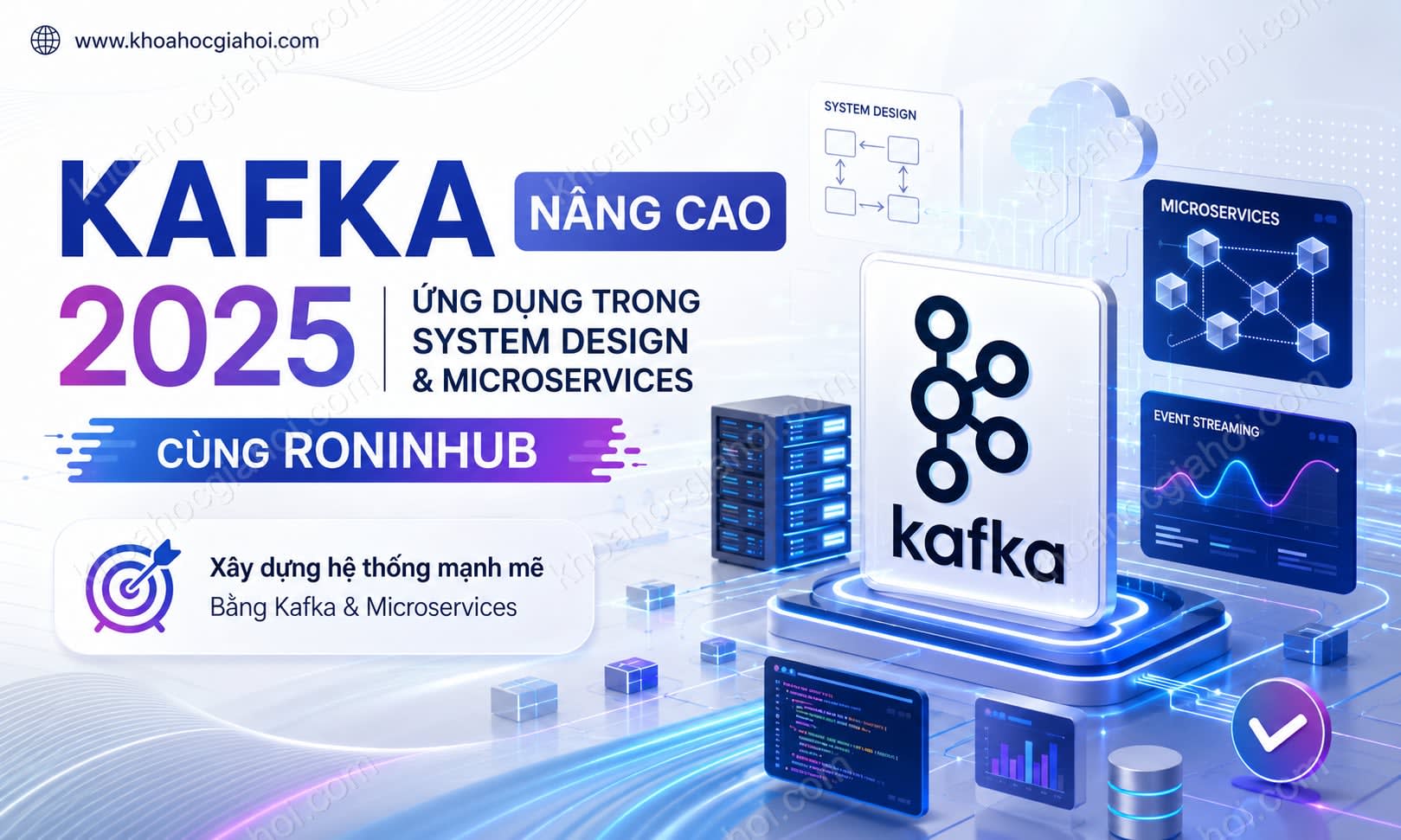 Khóa Học Kafka Nâng Cao 2025 – Ứng Dụng Trong System Design Và Microservices Cùng Roninhub