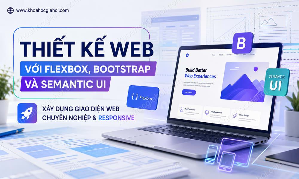 Khóa Học Thiết Kế Web Với Flexbox, Bootstrap Và Semantic Ui