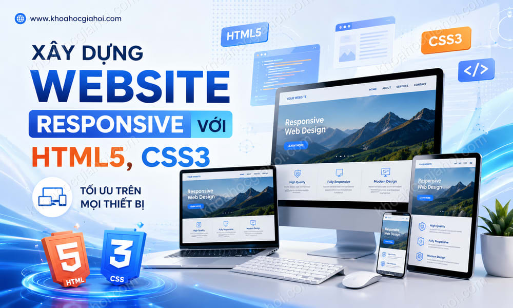 Khóa Học Xây Dựng Website Responsive Với HTML5, CSS3