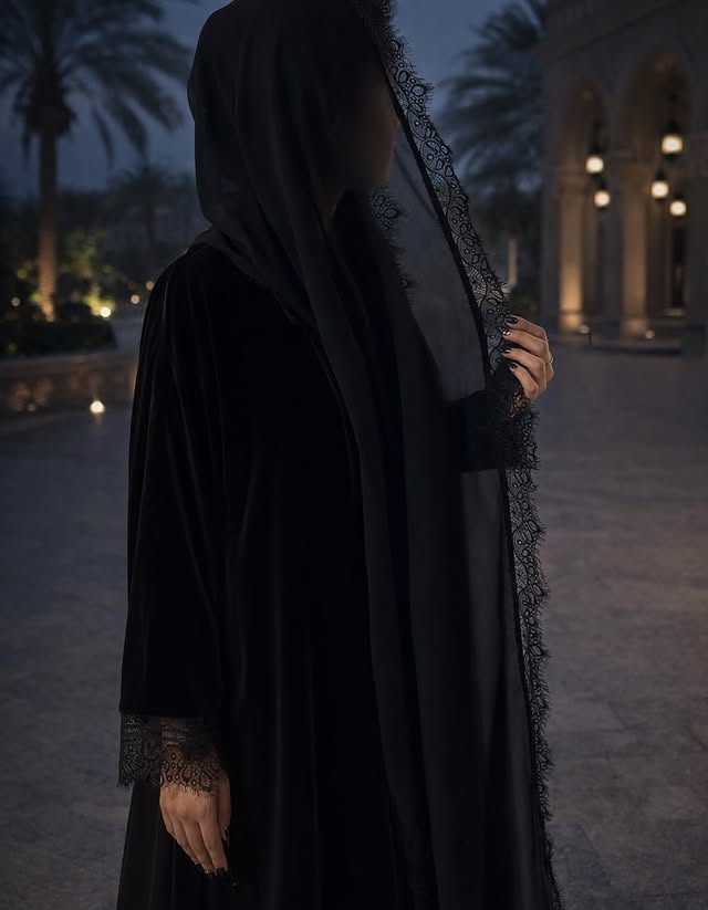 classic black abaya