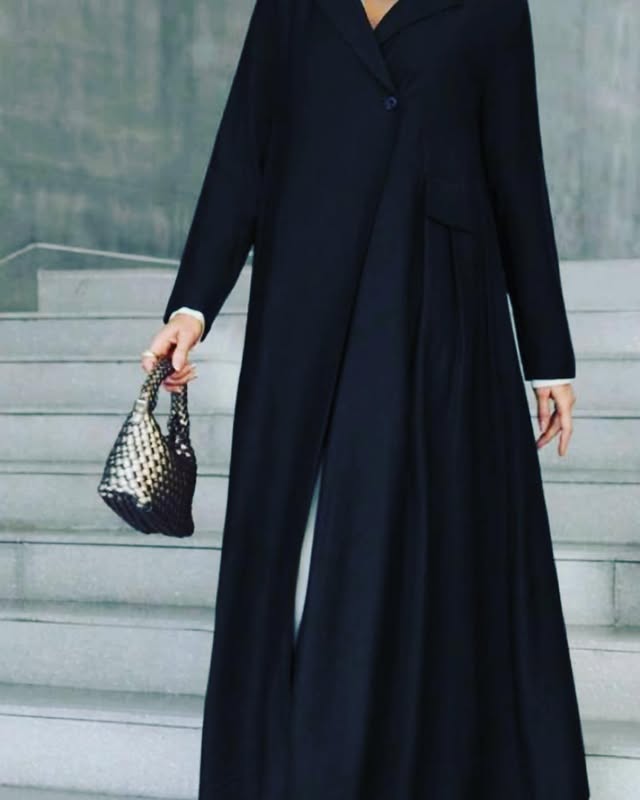 classic black abaya