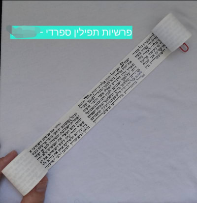 תפילין פרשיות מהודרות כתב ספרדי
