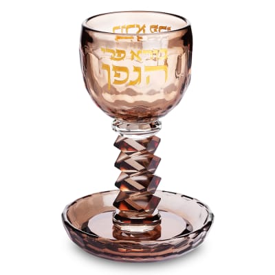 גביע קריסטל מהודר 16 ס"מ תכולה 100 מ"ל