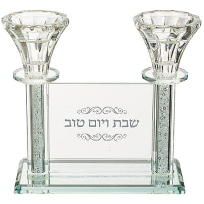 פמוטי קריסטל מהודרים 15 ס"מ