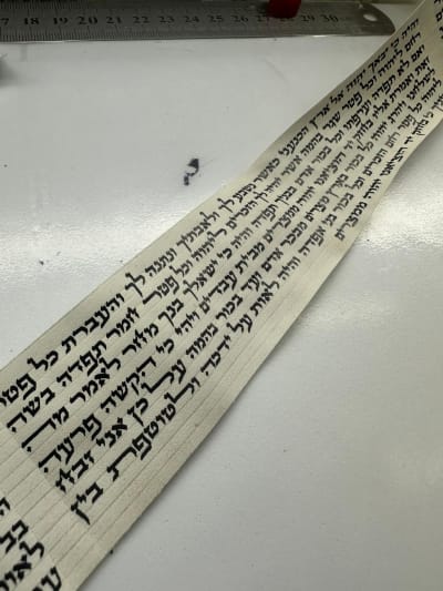 קלף תפילין מהודר הרב יוסף אליאס