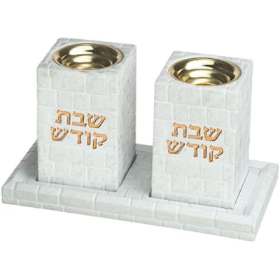 פמוטים עם מגש פולימר בטון
