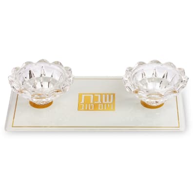 פמוטי זכוכית 10X18 ס"מ