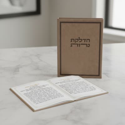ברכון מהודר "הדלקת נרות" 12X17.5 ס"מ